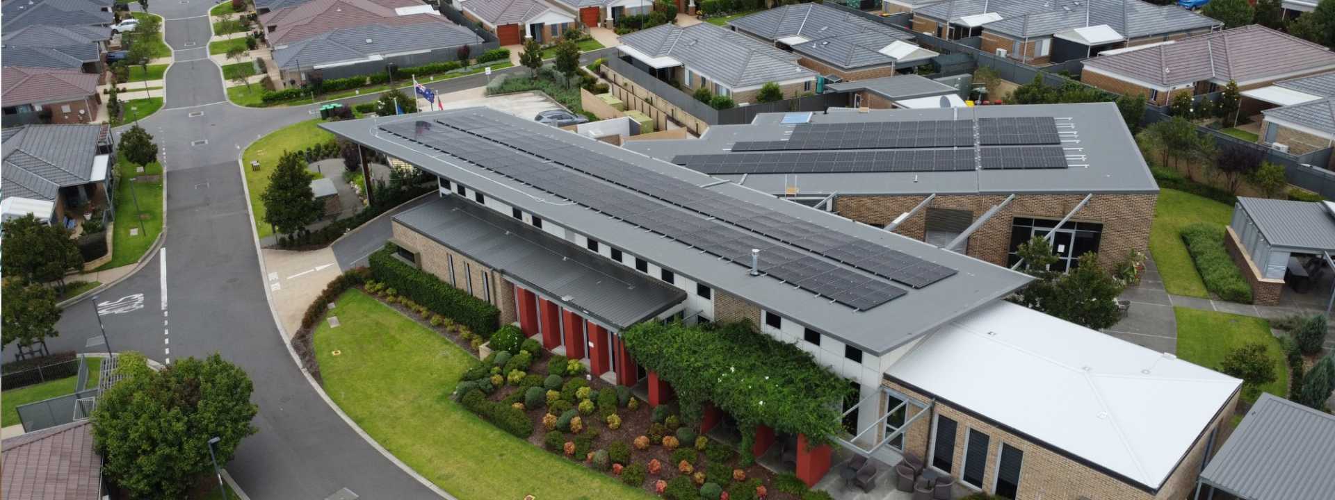 Solar panels on roofs at Levande Willowdale retirement village
